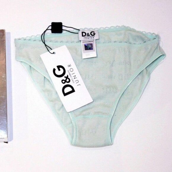 DOLCE & GABBANA Junior Underwear D&G Logo Green